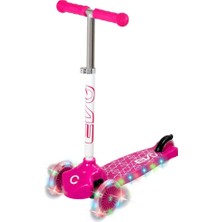 Urfakent Işıklı Move N Groove Pembe Üç Tekerlekli Scooter
