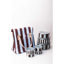 Emaylabxpeppythings Berry 3’lü Set – Emaye Saklama Kabı, Emaye Kahvaltılık & Termal Taşıma Çantası 10 Litre