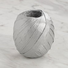 Nemere Loren Natural Raffia 30 gr Gümüş Kağıt Ip