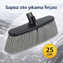 Badem10 Sapsız 25 cm Oto Yıkama Fırçası Araç Temizleme Yumuşak Kıl Yapılı Çizmez Detaylı Temizlik Fırçası
