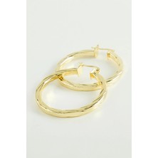 Ronanna Ezme Halka Küpe 4,5 cm