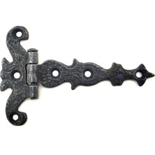 Zenvia Antika Tarz Dekoratif Pirinç Kuyruklu Kelebek Menteşe - 63X100 Mm, Oksit