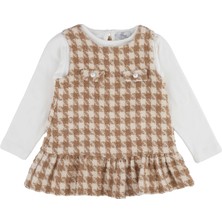 Best Kids Kazayağı Elbise Bluz Takım Camel