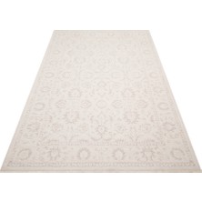 Eko Halı Liza Kilim Liz 03 White Xw Vintage Tarz Yumuşak Tuşeli Çamaşır Makinesinde Yıkanabilen Kaymaz Tabanlı Şık Kilim