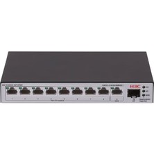 urfakent bilişim ve medya danışmanlık H3C Aolynk S1600V2-10P-HPWR 8 Port Gıgabıt + 1xgb SFP/1XRJ45 Uplınk 125W Poe Yönetilebilir Swıtch