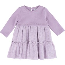 Best Kids Triko Garnili Elbise Lila