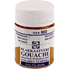 Talens 16 ml Deep Gold (803) Guaj Boya Sarf Malzemeleri İçin Kapatıcı Renkli Boya