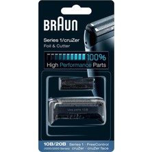 Philips Braun 1 Serisi ve Cruzer Tıraş Makinesi 1,2,3,4,5,6 Yedek Başlığı Folyo ve Kesici Bıçak