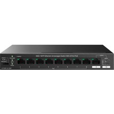 urfakent bilişim ve medya danışmanlık Ip-Com IP-G1110PF-8-120W 8 Port Gıgabıt + 1X1GB RJ45/SFP Port 120W 250 Metre Poe Swıtch