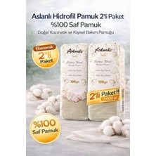 Urfakent Aslanlı Hidrofil Pamuk 100 gr x 2 Adet %100 Saf Pamuk Kozmetik ve Kişisel Bakım Pamuğu