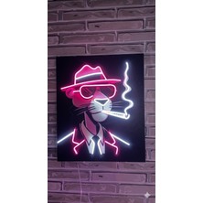 Neon LED Pembe Panter