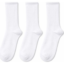 QUALITY WALKING 3'lü Dikişsiz Pamuk Tenis Çorabı Yumuşak Dokulu Günlük & Spor Kullanıma Uygun