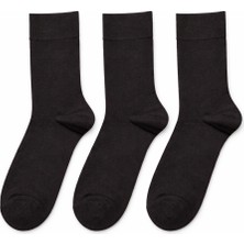 QUALITY WALKING 3’lü Erkek Bambu Dikişsiz Uzun Çorap Ince Yapı Klasik Şık Kullanım