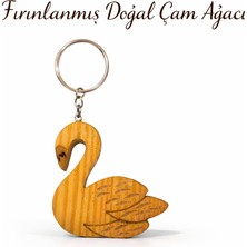 Kişiye Özel El Yapımı Kuğu Ahşap Anahtarlık – Doğal Çam Ağacı Charm, Feng Shui Spiritüel Tılsım, Araç Aynası Süsü, Çanta Charmı, Yeni Araç Hediyesi