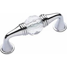 Dizaynaks Kristal Cam Kulp 64 Mm. Krom