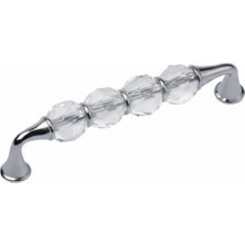 Dizaynaks Kristal Cam Kulp 128 Mm. Krom