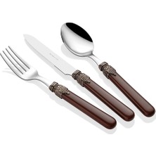 Rivadossi Sandro Classic Kahve 24 Parça Çatal Bıçak Seti