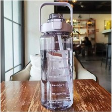 Abnturk 2000 ml Motivasyonel Su Matarası Su Şişesi Suluk Tritan Bpa Içermez Suluk