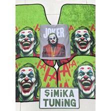 Joker Gri Oto Servis Kılıfı Ön ve Arka 4parça (Arka Logolu) ve Dekor Halı Paspas 4 Parça Takım (Kumaş Anahtarlık Hediyeli)