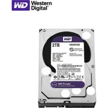 Wd Purple WD20PURZ 2 Tb 3.5" Sata 3 64 MB 7/24 Güvenlik Kamerası Diski