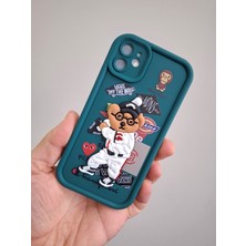Epro iPhone 11 Beyzbolcu Ayıcık Temalı 3 Boyutlu Kabartmalı Kamera Korumalı Hoparlör Toz Önleyicili Kılıf