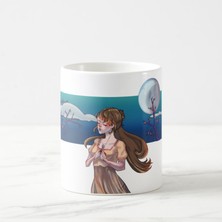 tp Gece Temalı Porselen Kupa Bardak