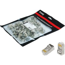 Frısby FNW-RJ4522N RJ45 Ftp Cat6 Konnektor Metal 100LÜ Paket