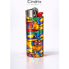 Cındrıx Studıo Holografik Canavar Tasarım Gazlı Çakmak