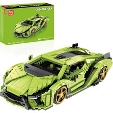 Mould King 10011 Italyan Spor Araba Model Yapım Seti | 1.168 Parça