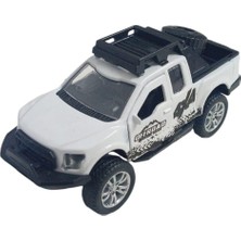 Aksiyon Global Çek Bırak Metal Arazi Aracı 13 cm - Beyaz (Lisinya)