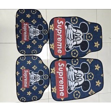 Supreme Mini Mouse Dekor Oto Halı Paspas ve