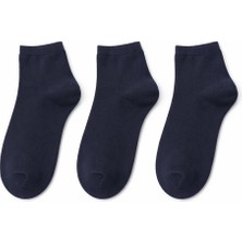 QUALITY WALKING 3'lü Dikişsiz Pamuklu Bilek Üstü Çorap Yumuşak Dokulu Günlük Konfor Sade ve Güçlü Tasarım