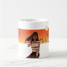 tp Gün Batımı Temalı Porselen Kupa Bardak