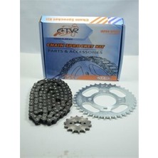 Mondial Cup 100 Zincir Ön ve Arka Dişli Set ( 428 102L ) ( 36T 14T ) Ctvr