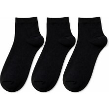 QUALITY WALKING 3'lü Dikişsiz Pamuklu Bilek Üstü Çorap Yumuşak Dokulu Günlük Konfor Sade ve Güçlü Tasarım