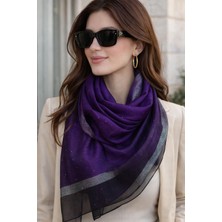Sacce Scarves & Accessories Ipek Görünümlü Sim Şeritli Işıltılı Şal – Zarif, Hafif ve Şık Ipek Şal