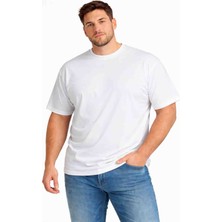 Belger Erkek Battal Beden Pamuklu Likralı T-Shirt