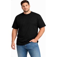 Belger Erkek Battal Beden Pamuklu Likralı T-Shirt
