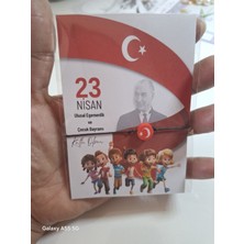 Liora Hediyelik 23 Nisan Hediyesi Bileklik ve Kart 10 Adet