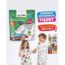Carioca Carıoca Boyanabilir Tişört-Keçeli 3-4 Yaş Kalem Hediyeli Ln-80005