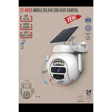 Cata CT-4053 Solar Sım Kart Kamera | 4g Bağlantı | 3mp Full Hd | Gece Görüşlü | Dış Mekan Güvenlik Kamerası