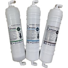 Orjinal Phantex Kapalı Kasa 3'lü Su Arıtma Filtre Seti--Tüm Kapalı Kasa Cihazlara Uyumludur