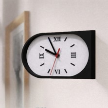 Hanart Istasyon Tipi Çift Taraflı Modern Dekoratif Duvar Saati Siyah