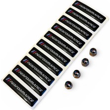 Bmw M Performance 10 Adet Damla Stıcker ve 4 Adet Bmw M Logo Metal Sibop Takım