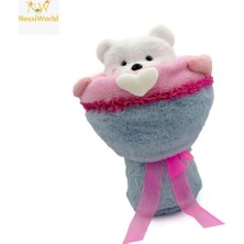 NW Nessi World Sevgi Buketi Peluş Ayıcıklı Peluş Çiçek Buketi 40 cm
