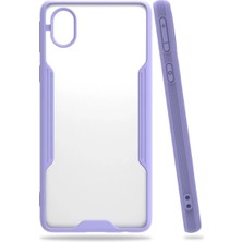 Feedback Newface Samsung Galaxy A01 Core Kılıf Platin Silikon - Lila
