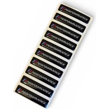 Bmw M Performance Logolu 10 Adet Damla Stıcker (6 cm Uzunluk 1 cm Yükseklik)