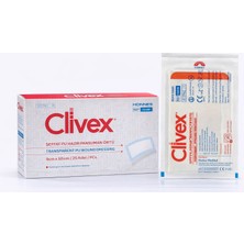 Clivex Hazır Pansuman Örtüsü Steril | Su Geçirmez | Yüksek Emici Ped | Hipoalerjenik Tek Kullanımlık Yara Bandı - 25 Adet