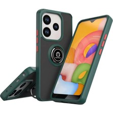 Feedback Newface Xiaomi Redmi Note 14 4g Montreal Yüzüklü Silikon Kapak - Yeşil