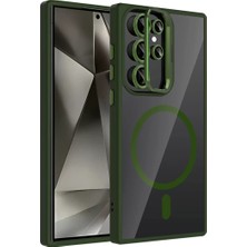 Feedback Joko Samsung Galaxy S24 Ultra Remim Lensli Magsafe Standlı Kapak - Koyu Yeşil